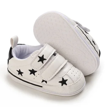 0-1 годишен Бебешки обувки за свободното време Гумена подметка Бебета Момчета Момичета Спортни обувки Обувки за малки деца Бебешки първи проходилки