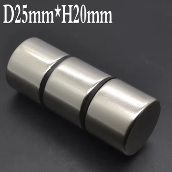 1/2/5/50 бр. 25x20 мм неодимов магнит 25mm x 20mm N35 NdFeB кръг супер мощен силен постоянен магнитен иманес диск 25 * 20 мм