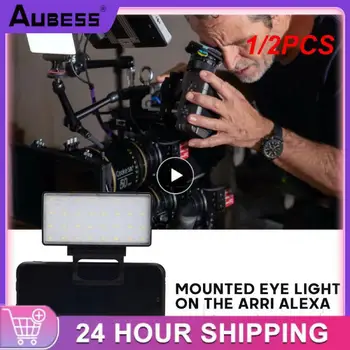 1/2PCS Мини видео LED светлина Преносима запълваща светлина за фотокамера Студио и мобилен телефон Мини LED видео светлина Вградени