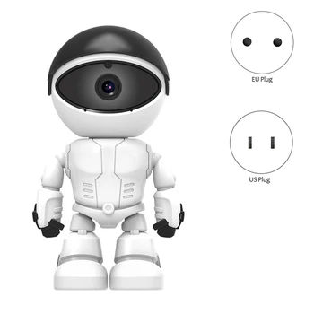 1 Piece 3MP робот PTZ Wifi IP камера Вътрешни камери за видеонаблюдение с Wifi Smart Home AI Human Detect Wireless EU Plug