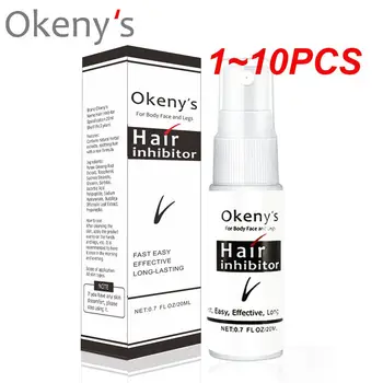 1 ~ 10PCS Инхибитор на косата Спрей за отстраняване на серум Спиране на растежа на косата Брада Бикини интимен инхибитор Обезболезнено масло за отстраняване на коса