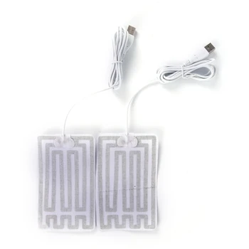 1pair 5V зимни топли ръкавици USB захранвани отопляеми подложки за ръце нагревател 8 * 13cm подложки