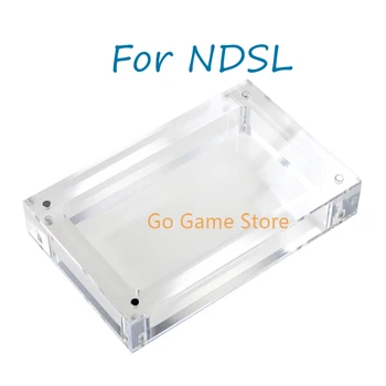 1pc прозрачен акрилен калъф магнитен капак дисплей кутия за съхранение за NDSL игрова конзола