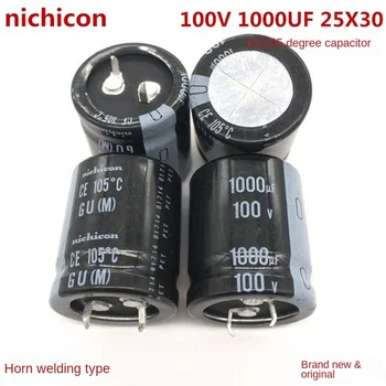 (1PCS)100V1000UF 25X30 японски ничикон кондензатор 1000UF 100V 25*30 ничикон.