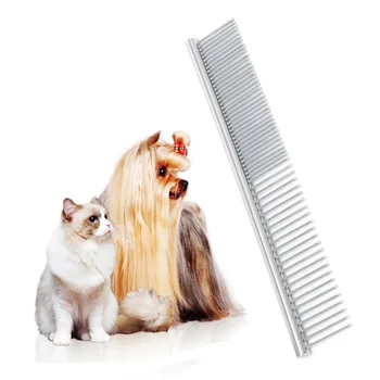 1бр Нов домашен любимец коса подстригване тример гребло гребен сладък куче котка стоманени щифтове почистване красота гребен подарък