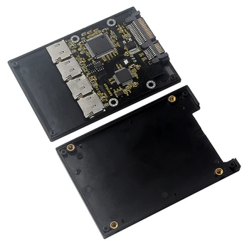 2.5 инчов 4 TF към SATA адаптерна карта, самостоятелно направен SSD твърдотелен диск, за Micro-SD към SATA Group RAID карта