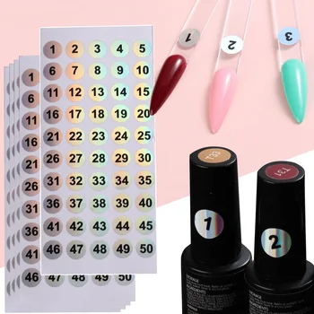 20 листа от 1 до 50 кръгли отразяващи лазерни стикери с номера Самозалепващи се стикери за етикети за занаятчийска маркировка Номериране на консумативи за нокти