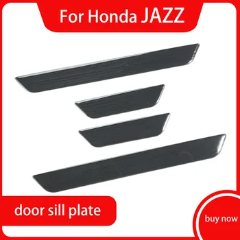 2020-2022 За Honda JAZZ от неръждаема стомана врата перваза изтъркване плоча / кола первази стикери Добре дошли педал Авто аксесоари за стайлинг