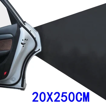 250x20cm Протектор за врата на автомобил Гараж Предпазител за стена Стикер за броня Гумена пластмаса Памук Черно Аксесоари Para Auto