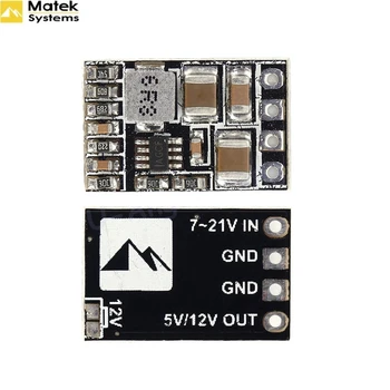 2pcs Matek Micro BEC Step-down модул 5/12 V Регулируем изход 2-5s Lipo батерия за Rc Drone