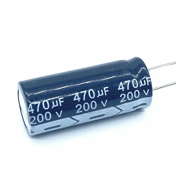  2pcs / партида 200v 470UF 200v 470UF алуминиев електролитен кондензатор размер 18 * 40 20%