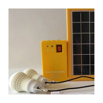 3W слънчева панелна светлина 2 крушка комплект слънчева система енергоспестяваща слънчева светлина външна вътрешна акумулаторна LED светлина