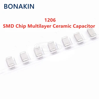 50PCS 1206 22PF 50V 100V 250V 500V 1000V 2000V 3000V ±5% 220J C0G NPO SMD чип многослоен керамичен кондензатор