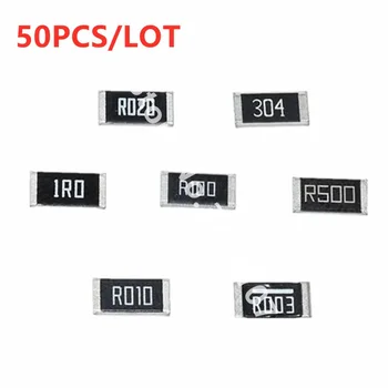 50PCS 2512 SMD резистор 1W 1% R100 R010 R020 R050 R100 R200 R220 R330 R470 R500 1R00 0.1R 0.1ohm