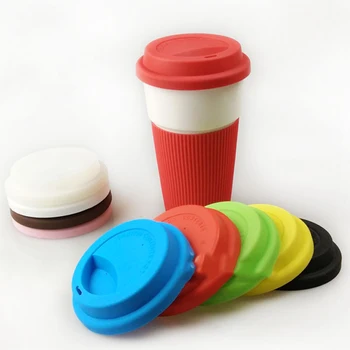 9cm хранителни клас силиконови непропускливи капаци за чаши капак топлоустойчива изолация анти прах чаша капак чай кафе запечатване капаци