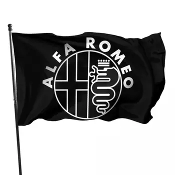 Alfa Romeo Открит банер Разкошен Открит Harajuku свободното време Всички мач Състезание спорт Аплодисменти флаг Парад Морски флаг