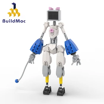 Buildmoc Ideas Mecha Cat Robot Mech Figures MOC Set Building Blocks Kits Toys for Children Kids Gifts Toy 200PCS Тухли