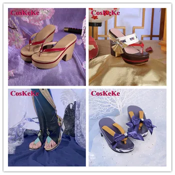CosKeKe Raiden Shogun/Shenhe/Yae Miko/Sangonomiya Kokomi/Kamisato Ayaka/Kuki Shinobu Shoes Cosplay Game Genshin Impact Shoes New