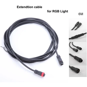 FalconEyes Черно добро качество удължителен кабел за DS-712, DS-714, DS-722, RX-718, RX-736 RGB LED светлинен кабел