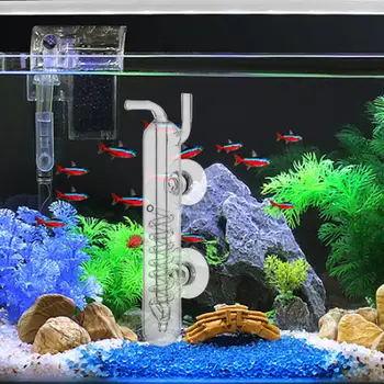 Fish Tank Plant CO2 Atomizer Bubble Counter Дифузьор за въглероден диоксид Прозрачен за аквариумни растения Устройства за резервоари за риба