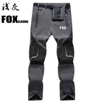 Foxxamo Нов колоездачен зимен продукт Мъжки панталони Висококачествени ветроупорни топли меки черупки Външни спортни панталони Панталони за катерене