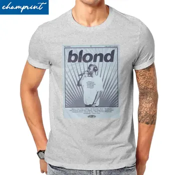Frank Blond Ocean Concert T Shirts Men's Pure Cotton Unique T-Shirt Crewneck Hip Hop Tees Short Sleeve Clothes Gift Idea