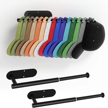 Hat Racks for Baseball Cap Drilled or Strong Adhesive Hat Organizer Hold 30 Cap Retractable Cap Holder for Closet Door Bedroom