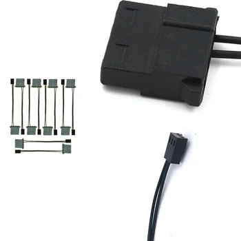 IDE към 3-пинов захранващ кабел на вентилатора Molex D Plug Power To 3-пинов конектор Компютърен PC охлаждащ конверторен кабел