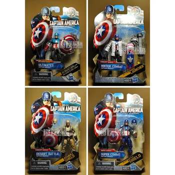 Marvel Universe Superhero Series Captain America Joints Movable 3.75-inches Action Figure Model Ornaments Toys Children Gifts