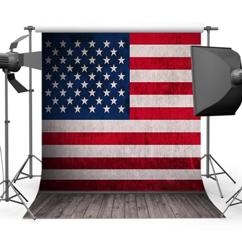 MOCSICKAIndependence Day Banner Photography Background American Flag Backdrops for Photographers Photo Studio L-484