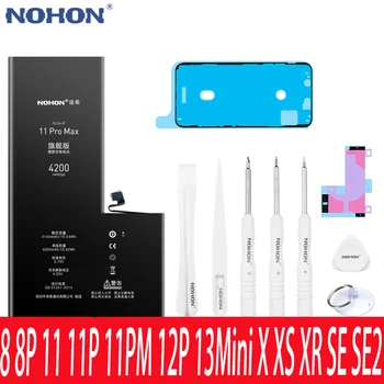 NOHON Батерия за iPhone 11ProMax 12 11 Pro 12 13 Mini XSMax XS XR X SE 2020 8 За iPhone12 iPhone11ProMax iPhoneSE iPhone8