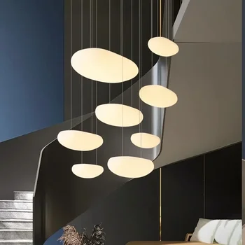 Nordic декорация на дома, стълбищен полилей, хол и трапезария Висящи светлини, таванно осветление, вътрешно осветление