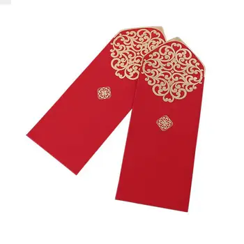 Pcsset Гореща продажба Червен плик 2019 Китайска Нова година Червен джобен подаръчен плик Бърза доставка Размер 88 18 см