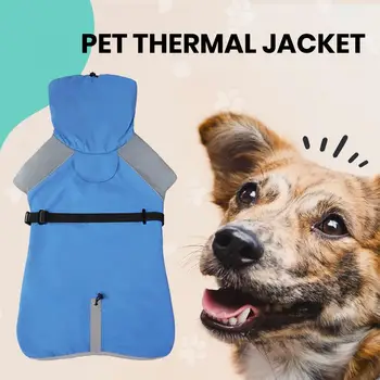 Pet Coat Топли водоустойчиви якета за домашни любимци със светлоотразителен дизайн за времето Идеален за малки средни големи кучета Светлоотразително яке за домашни любимци