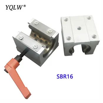 SBR графит медна втулка заключване позициониране отваряне плъзгач SBR16 самосмазващ алуминиева скоба Rail плъзгач