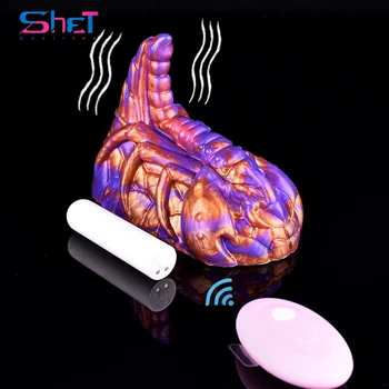 SHET Фентъзи скорпион мелница играчки жени меки силиконови вибратори безжичен контрол G-точка зърното стимулатор мастурбатор секс играчки