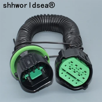 shhworldsea 14 пинов GL301-14021 Автоматичен адаптер за фарове водоустойчив адаптер за кола лампа светлина конектор разширение кабел за KIA K2