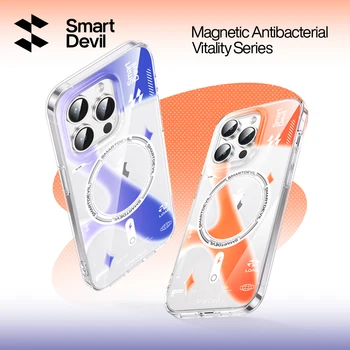 SmartDevil цвят магнитно засмукване телефон случай за iPhone 14ProMax безжично зареждане черупка за iPhone 14Pro