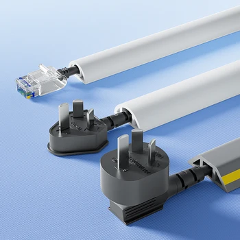 Soft етаж кабел покритие PVC кабел протектор самозалепващи захранващ кабел протектор кабел капак и Hider покрива тел