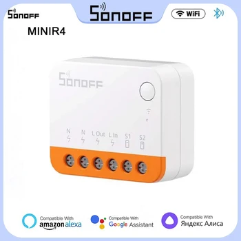 SONOFF MINI MINIR4 Екстремен Wi-Fi интелигентен превключвател EWeLink APP Дистанционно управление на външен превключвател Отделяне на режим на реле Интелигентен превключвател