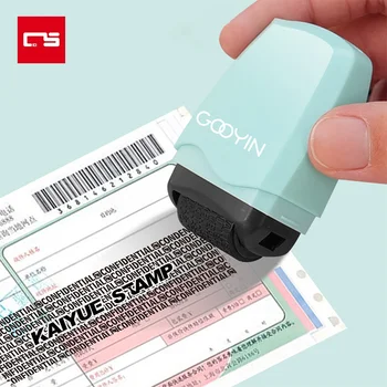 Stamp Roller Anti-Theft Protection ID Seal Smear Privacy Confidential Data Guard Information Identity Address Blocker