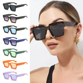UV400 защита дебели квадратни слънчеви очила мода буци Y2K очила черни слънчеви очила за жени и мъже