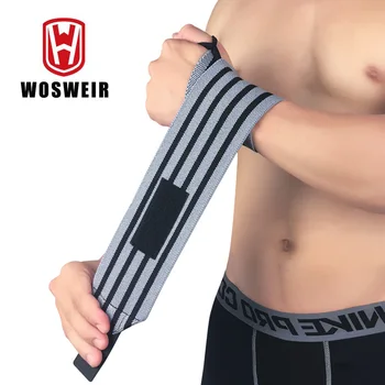 WOSWEIR 1 парче вдигане на тежести маншет китка обвива превръзки скоба Powerlifting фитнес фитнес ремъци подкрепа спортна екипировка