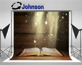 Библия Черна книга светло дърво фон Високо качество Компютърен печат стена фотография студио фон