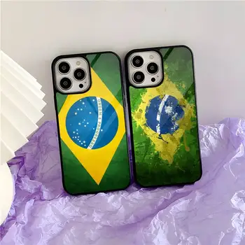Бразилия Бразилски флаг телефон случай за Samsung S22 S10 S20 S30 S21 ULTRA Edge бележка Lite 10 20 Pro плюс силиконов модерен капак