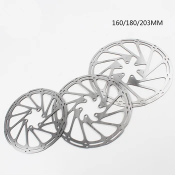 Велосипеден дисков спирачен ротор 160mm 180mm 203mm Висококачествени ротори от неръждаема стомана MTB спирачни дискове с 6 болта