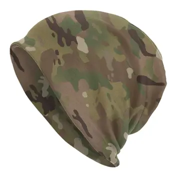 военен камуфлажен модел Черепи шапки шапки улично облекло зимни топли плетени шапки унисекс възрастни армия тактически камуфлажни шапки