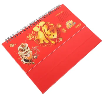 Декор Декоративен Начало Календар Настолна Обърнете страницата Флип бюро Китайска Нова година офис