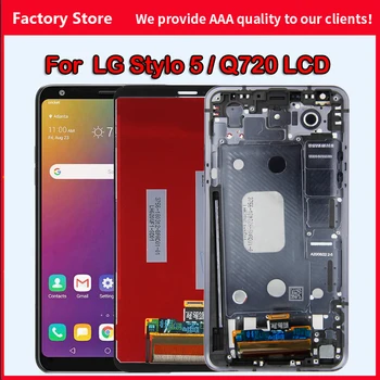 За LG Stylo 5 LM-Q720 Q720QM6 Q720MS Q720AM Q720TSW Q720QM LM-Q720CS LCD дисплей сензорен екран дигитайзер събрание