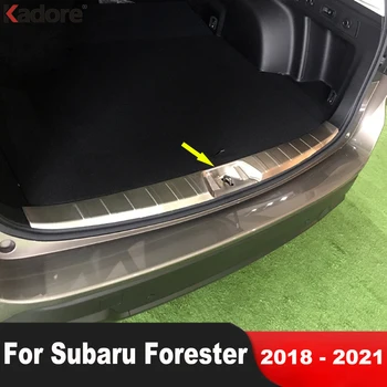 За Subaru Forester SK 2018 2019 2020 2021 Стоманен заден багажник броня капак подстригване на вратата Аксесоари за кола